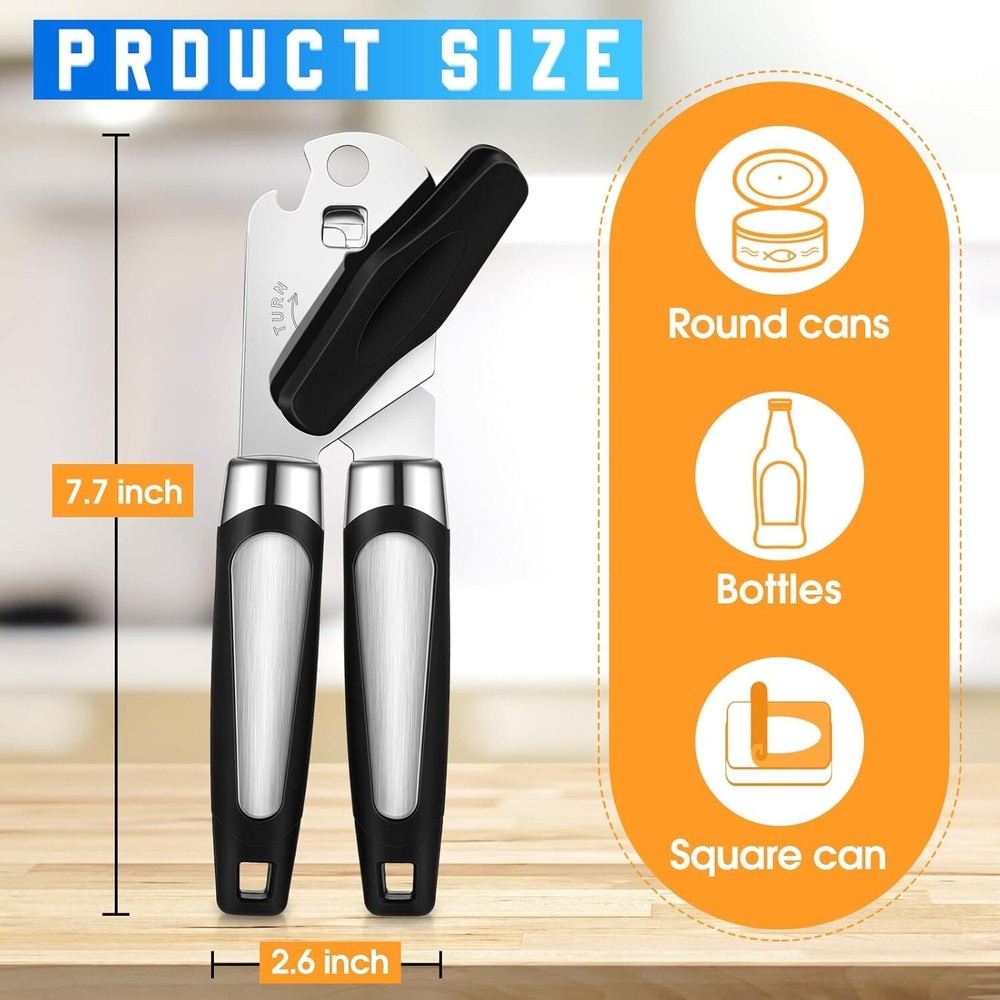 20 Pcs Manual Can Opener with Sharp Blade Smooth Edge Multifunctional Kitchen...