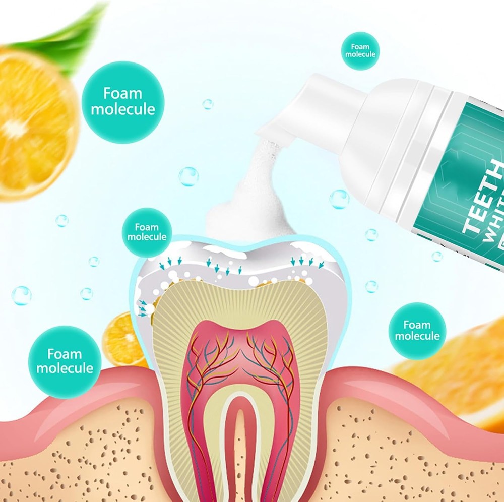 Foam Toothpaste 2PCS,Stain Removal for Sensitive Teeth,Teeth...