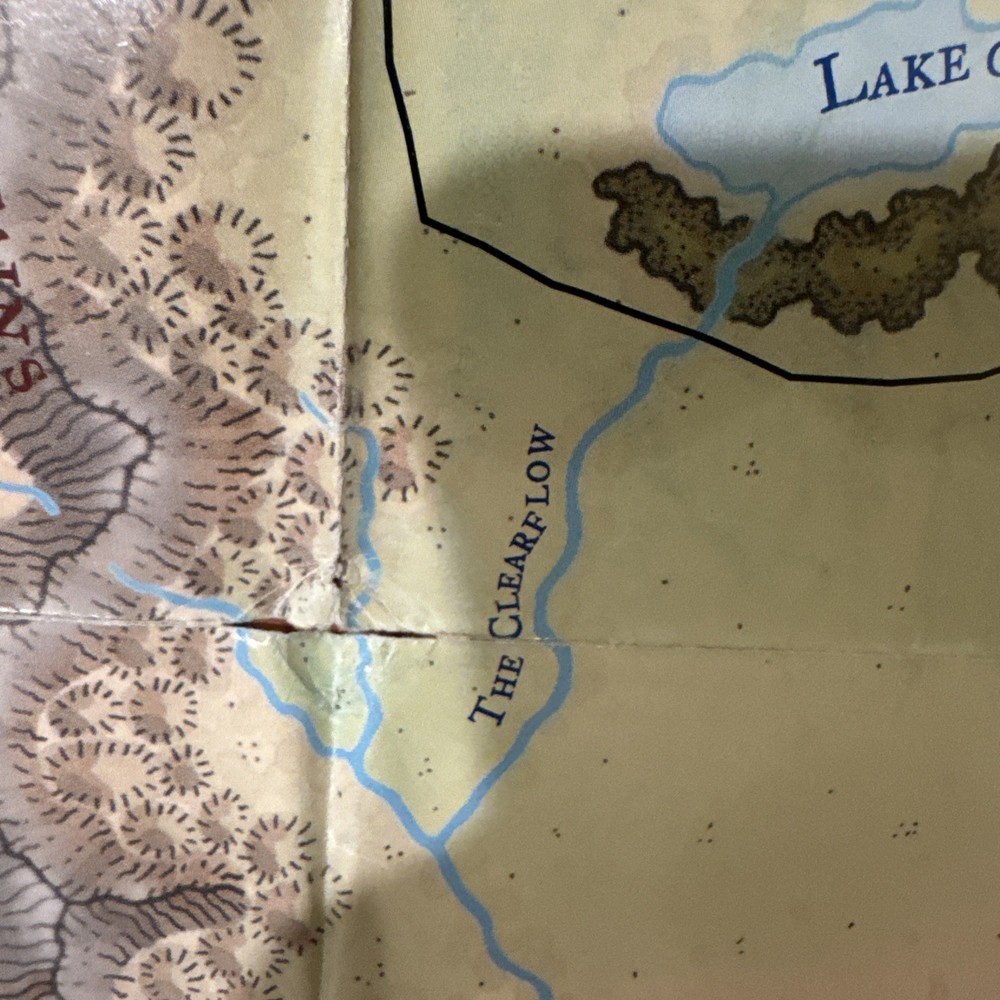 Forgotten Realms Map of Faerun (Upper Right) - AD&D D&D Foldout