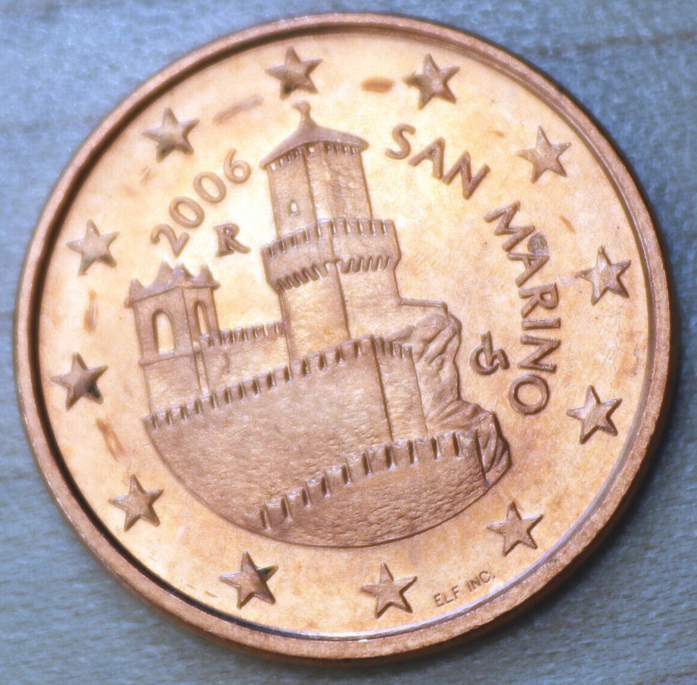 2006 San Marino 5 Euro Cent Unc.