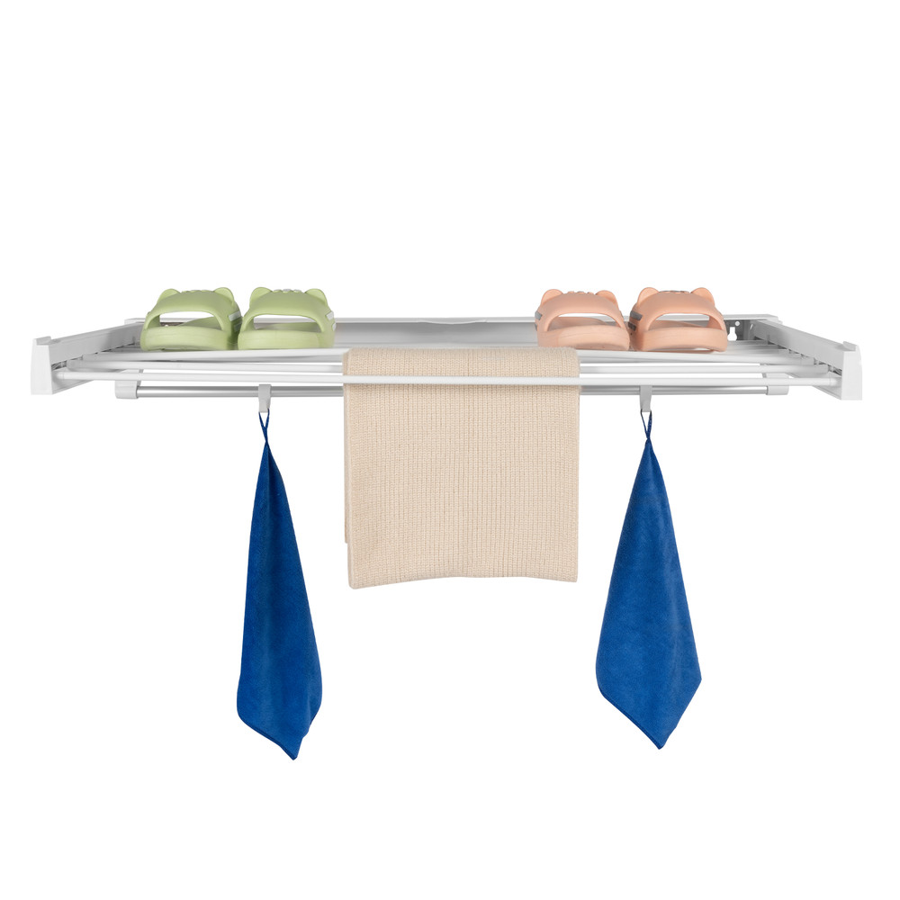 Retractable Foldable Drying Rack Wall Mounted Clothes Hanger Towel Laundry Racks