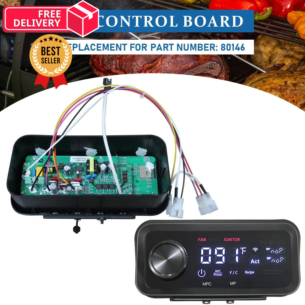 Replacement 80146 Digital Pit Boss 80146 PID Control Board, black
