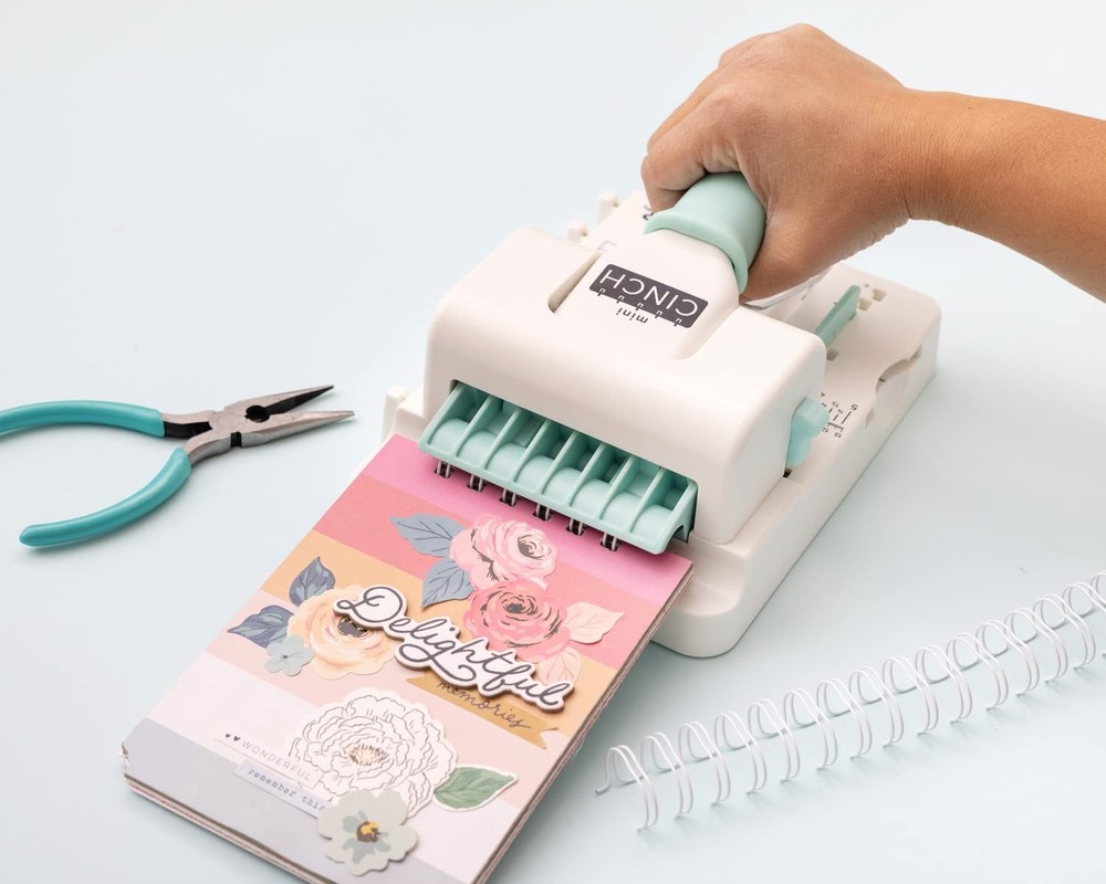 Mini Cinch Bundle Includes Book Binding Machine, 16 Wires, Wire Cutters, and ...