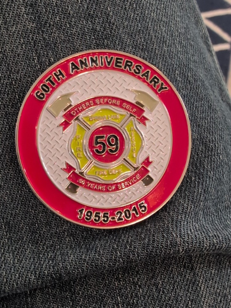 Spring Lake Fire Dept 60th Anniversary Challenge Coin