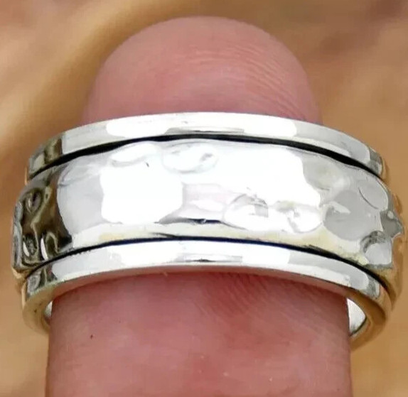 925 Sterling Silver, Solid Silver, Band Ring, Unisex, wide Band Ring