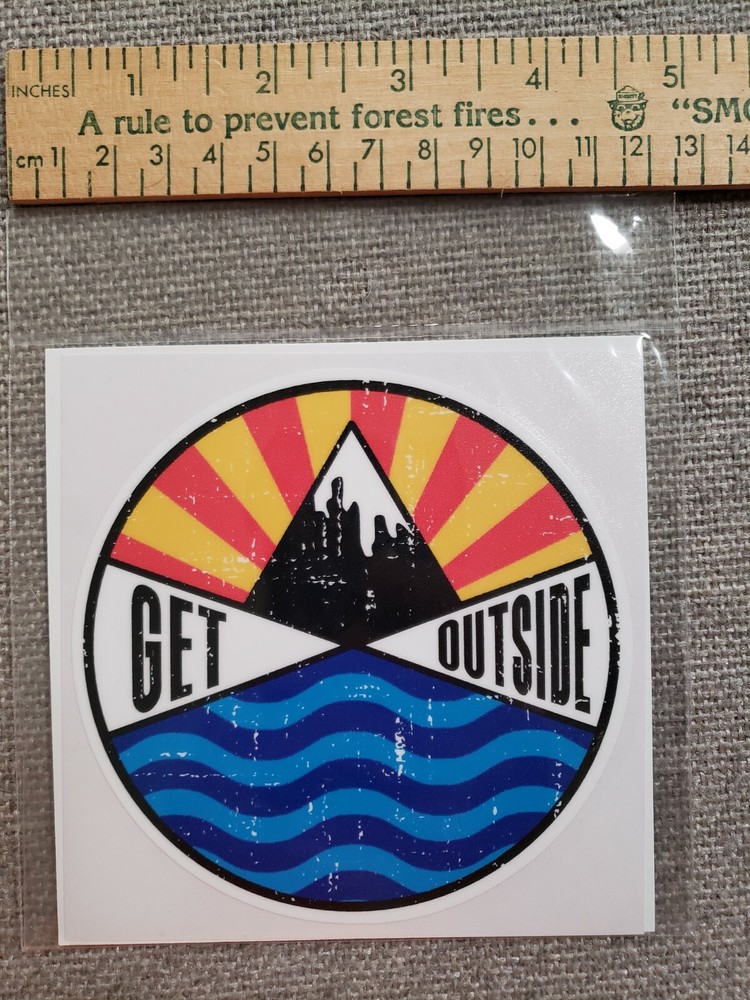 Get Outside 5" Off the Hook Vinyl Sticker