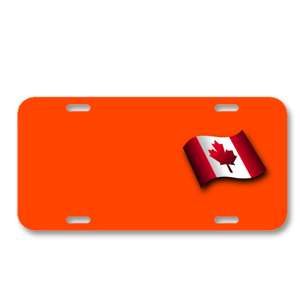 Canada Flag Leaf Maple Canada On License Plate Car Front Add Names