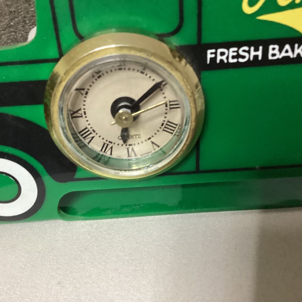 Vintage Schwebels Bakery Advertising Clocks ( Works )