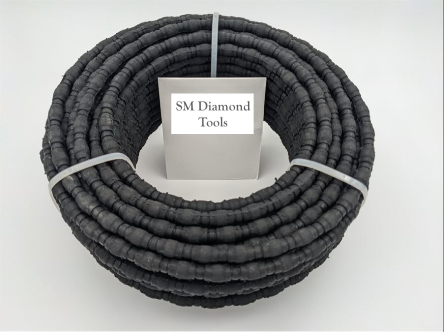 One Meter 10.5mm Diameter Vacuum Brazed Diamond Beaded Wire Saw