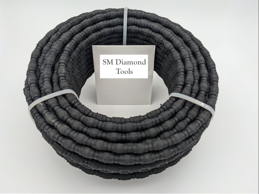 One Meter 10.5mm Diameter Vacuum Brazed Diamond Beaded Wire Saw