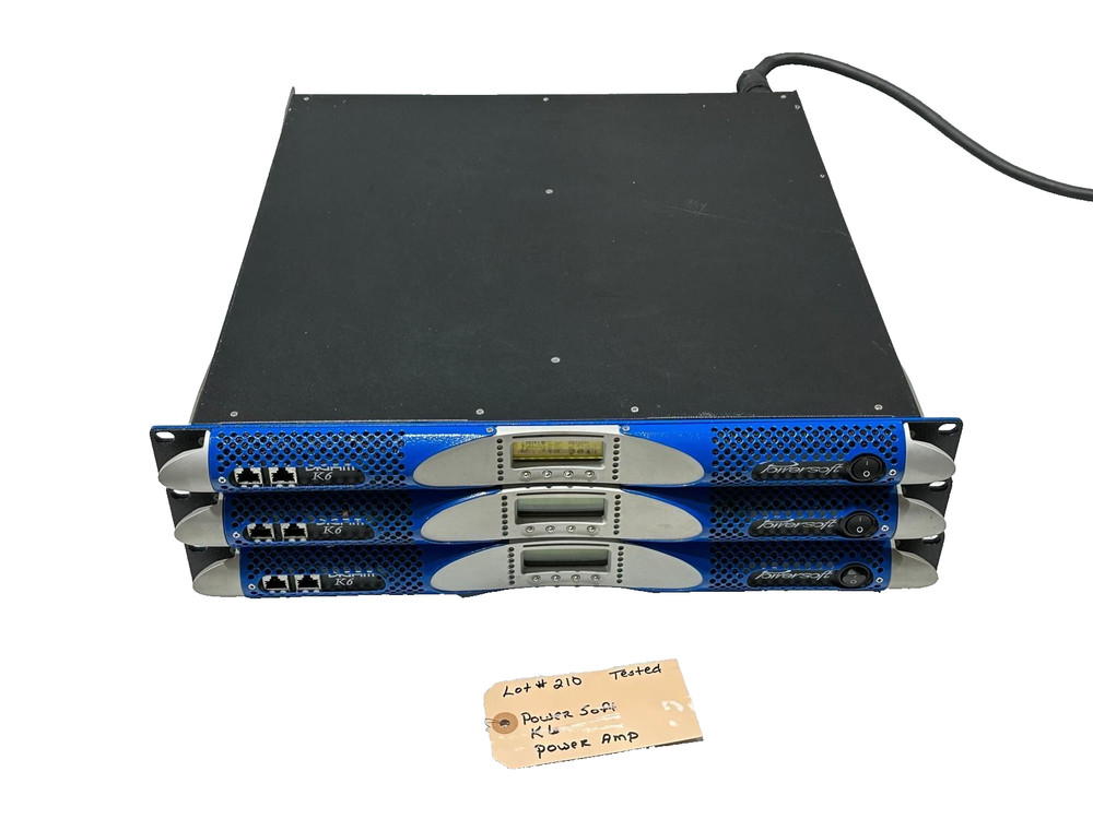 Powersoft Non-DSP K6 7200W Power Amplifier #209-12 (One) TrueHeartSound