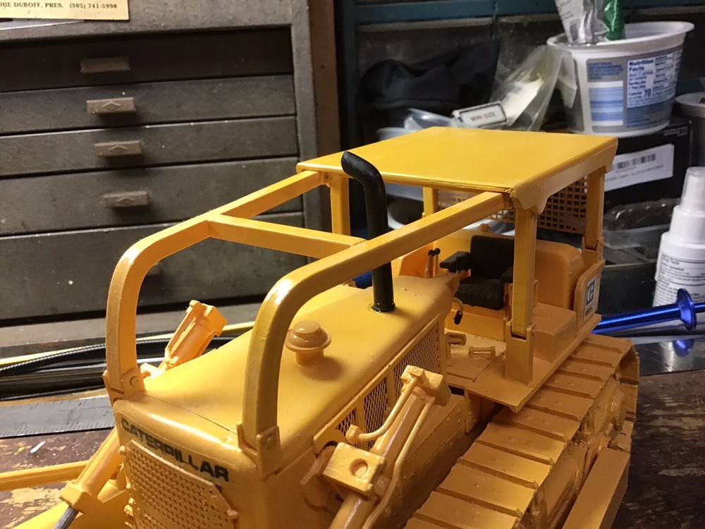 Custom Exhaust Stack For The AMT Cat D8 Dozer Model