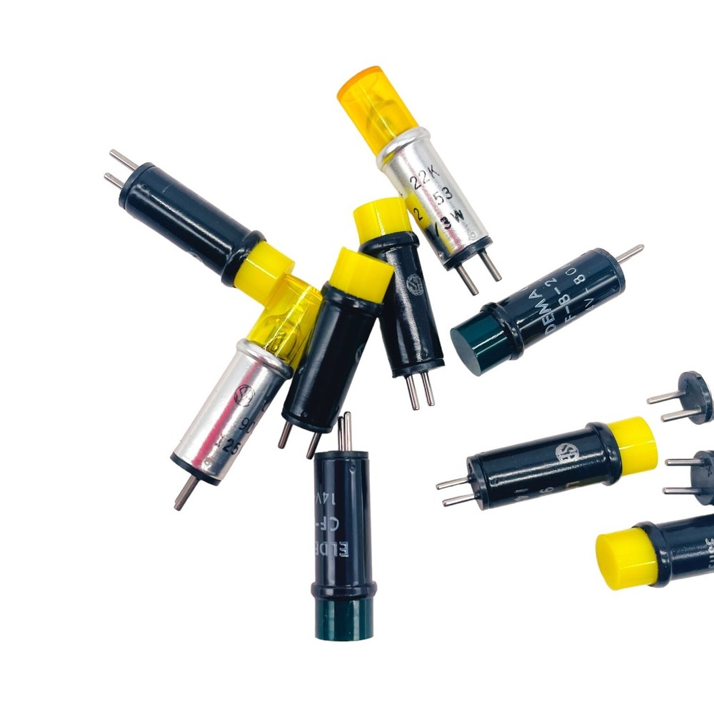 12 pcs Assorted Indicator Cartridge Light Lamps, Eldema and Littelfuse