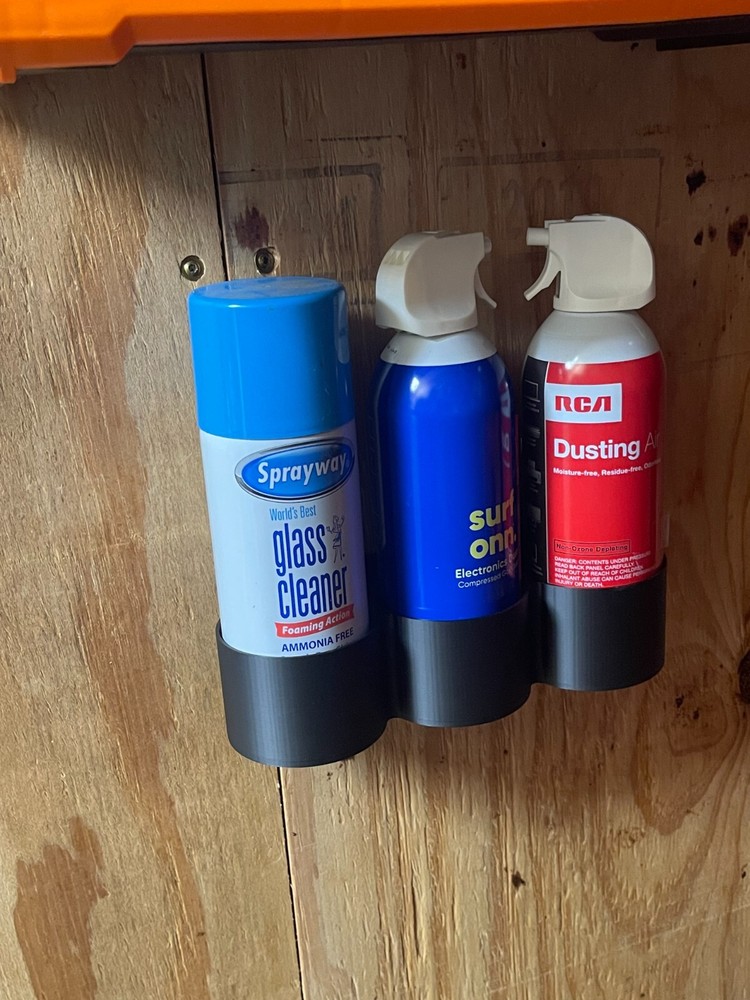 Spray Can Holder Holds 3 Cans
