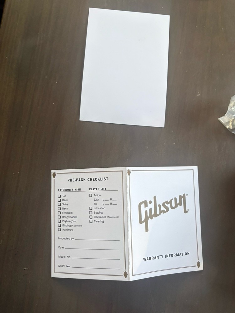 Gibson Strap Multi-tool Manual Cloth Checklist App Card Case Candy