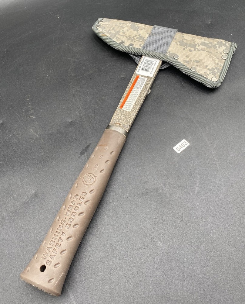 Estwing Creamy Eagle Double Bit Axe Leather Handle Usa with original cover