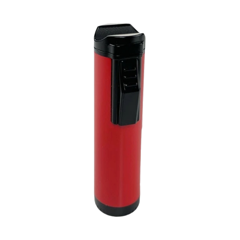 Triple Flame Cigar Top Holder Torch Lighter Flame Adjustable Butane Refillable
