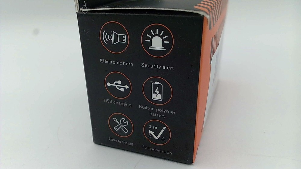 Bicycle Electronic Horn Loud Warning Sound USB Charging Black