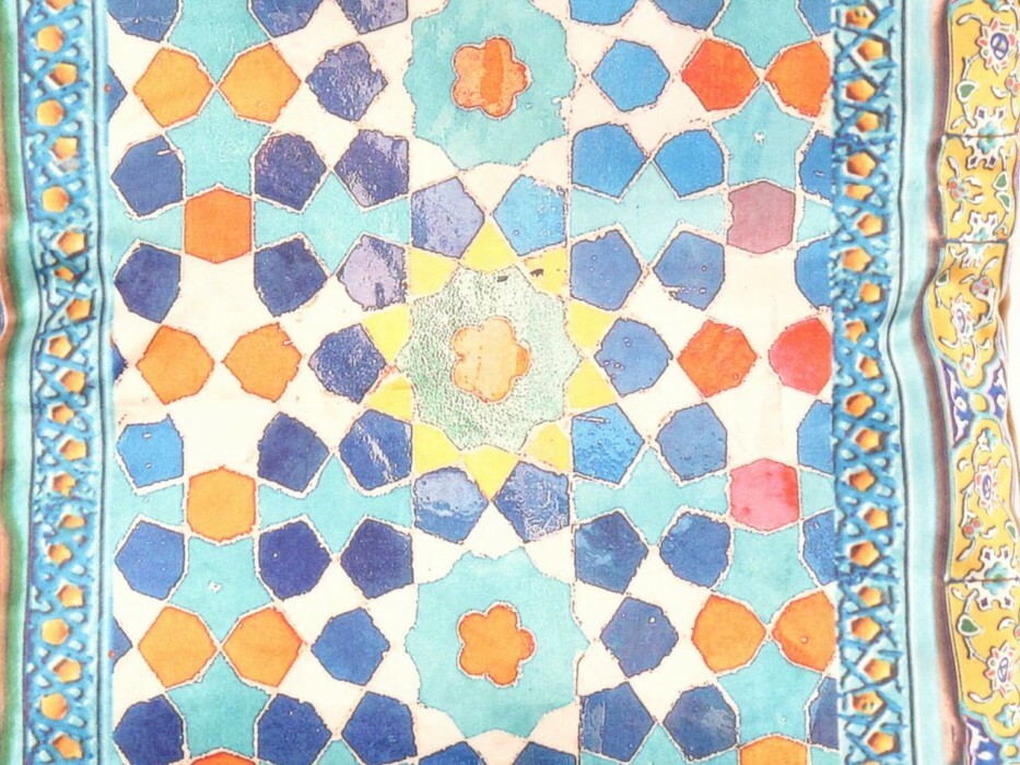 Tile Velvet Pillow 20'' x 20''