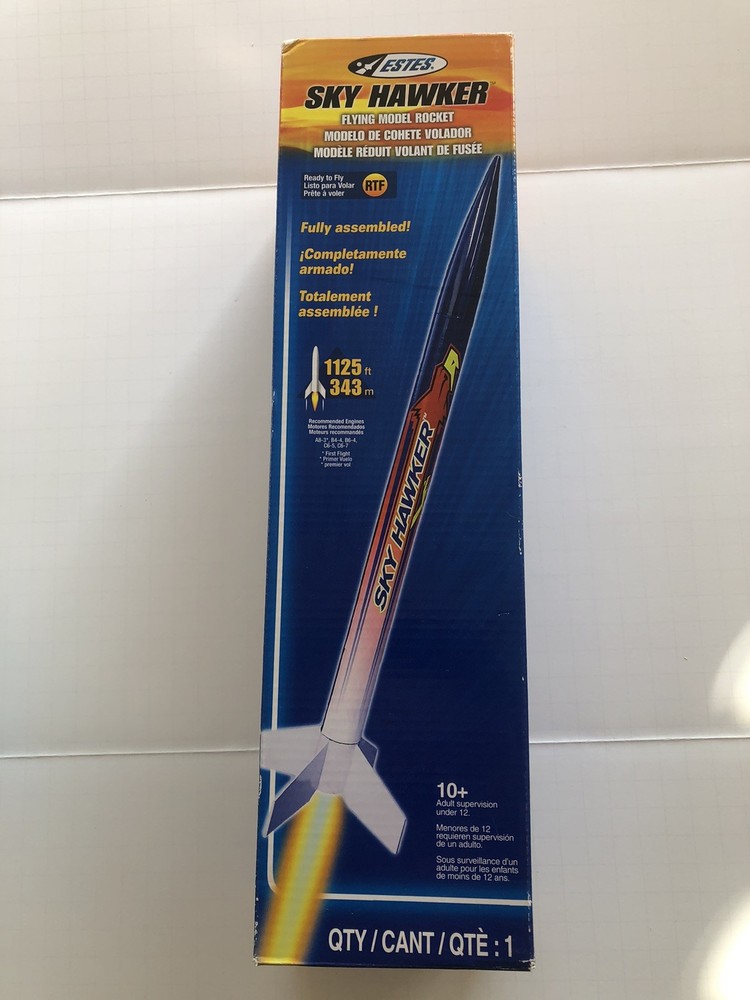 Estes Sky Hawker Model Rocket Kit (1894) New