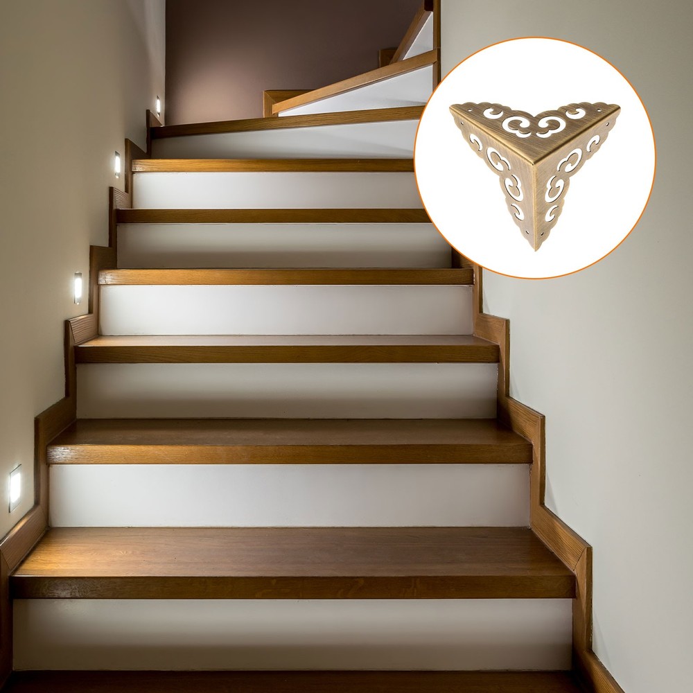2 Pcs 65mm Decorative Box Corner Cover, Corner Protector, Bronze