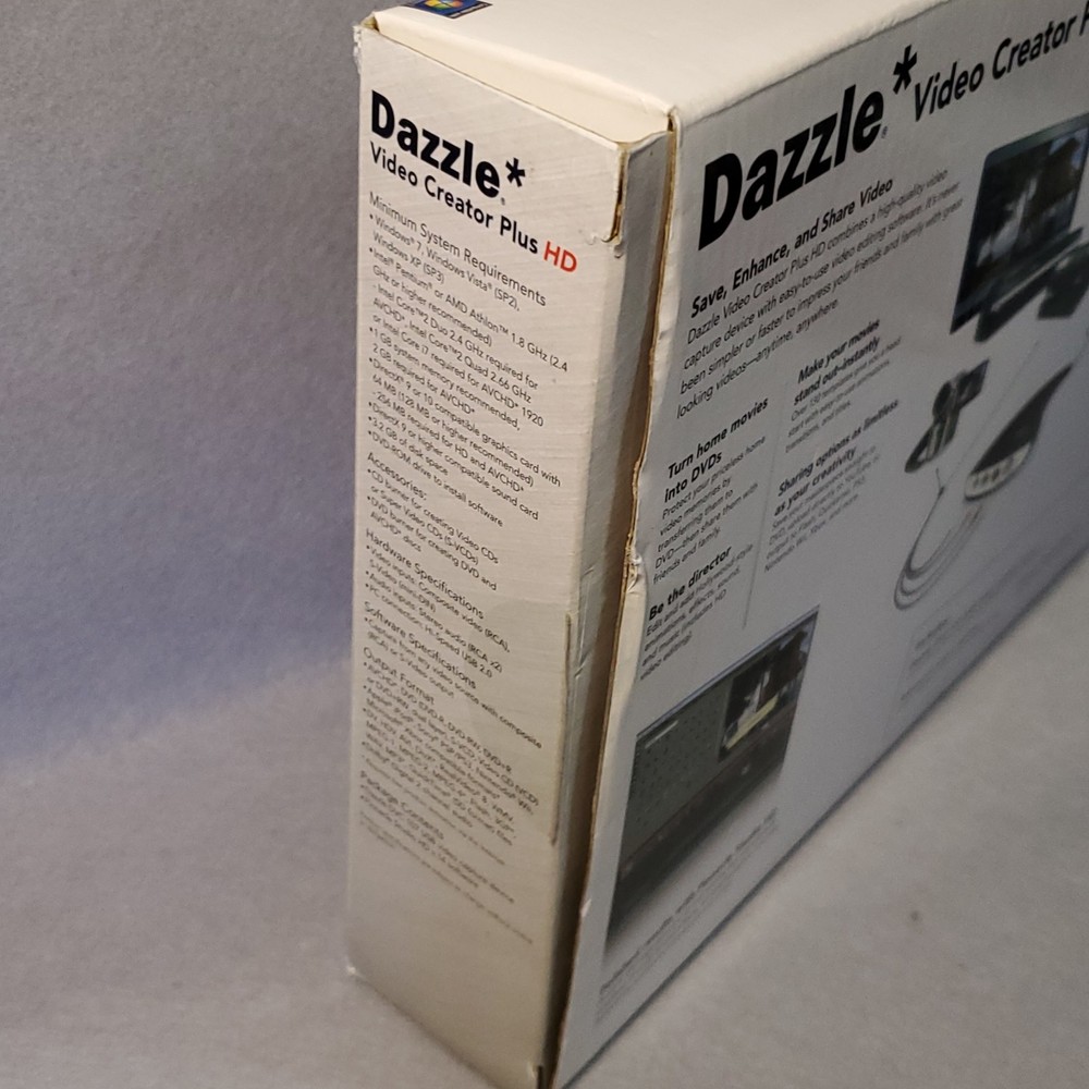 Dazzle Video Creator Plus HD Capture Device New Open Box