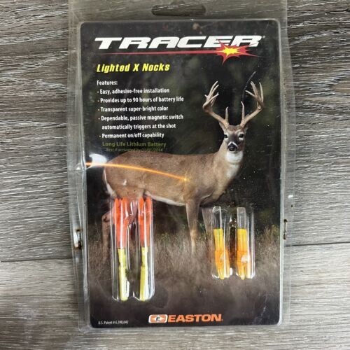 2 - Pk. Easton Tracer Illuminated H Nock ORANGE