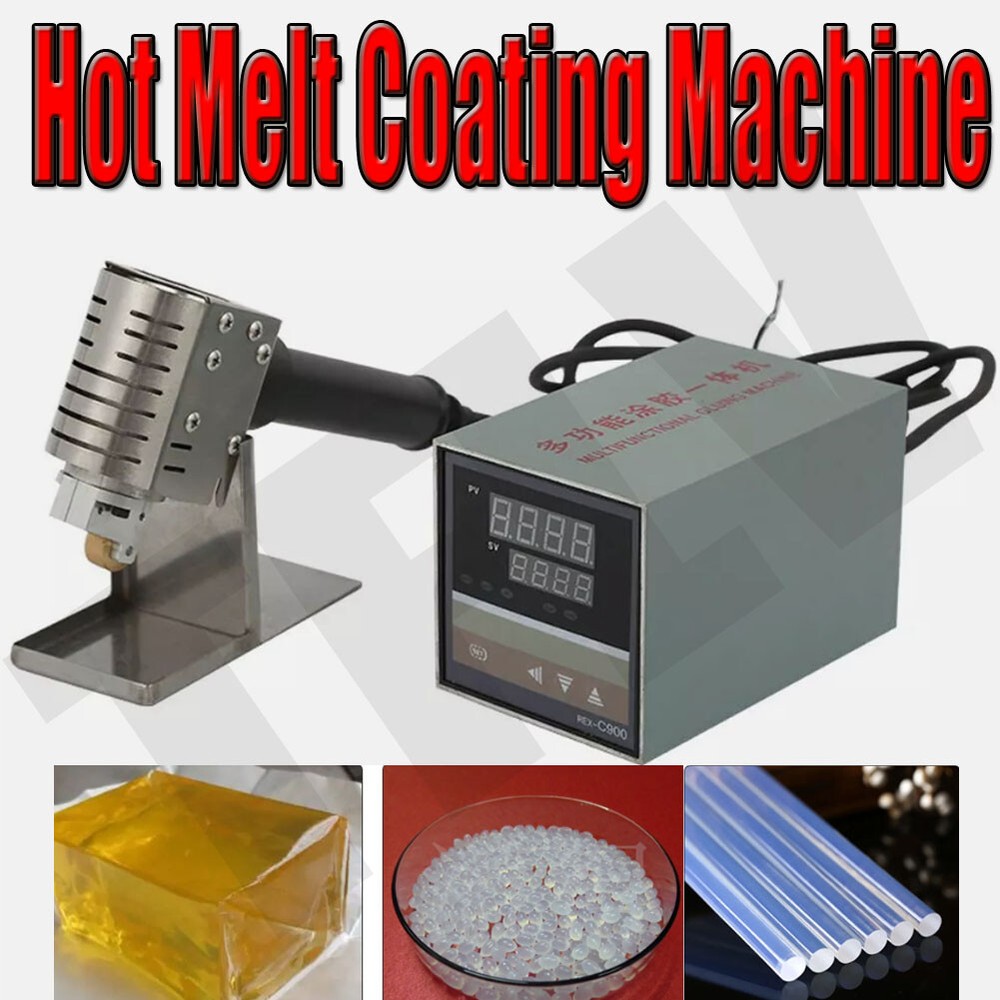 Hot Melt Glue Rolling Machine Hand Push Hot Melting Coating Gluing Machine