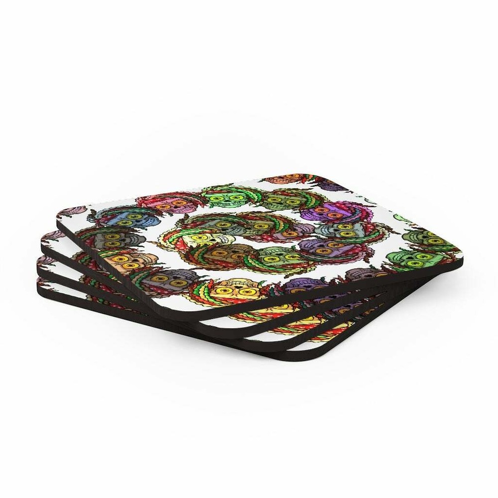 Mizter Bonezz Corkwood Coaster Set