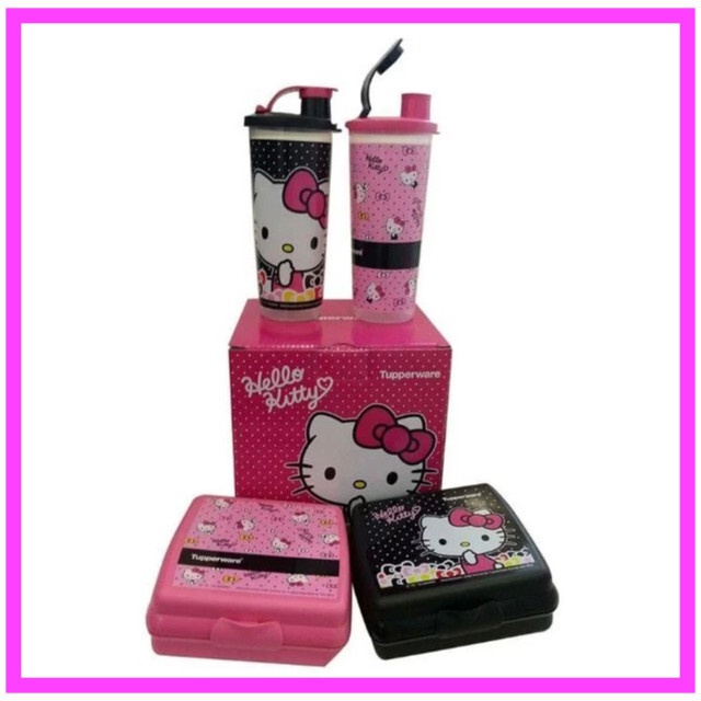 TUPPERWARE HELLO KITTY LUNCH SET LIMITED EDITION