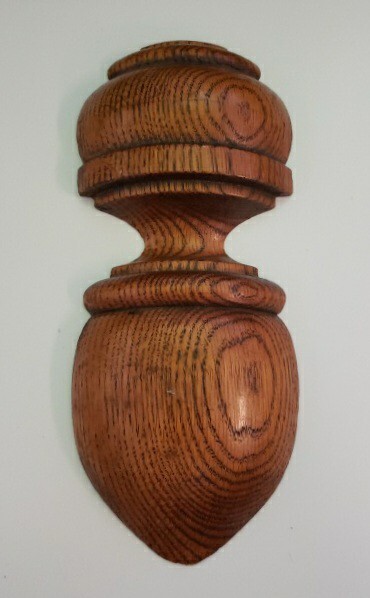 Flat Back Roman Half Column Pilaster, Solid Wood Post Column Cap Finials,