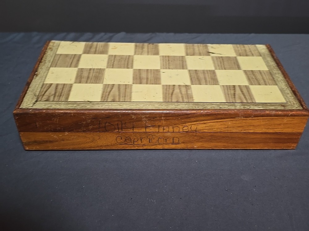Vintage Folding Magnetic Travel Chess Set