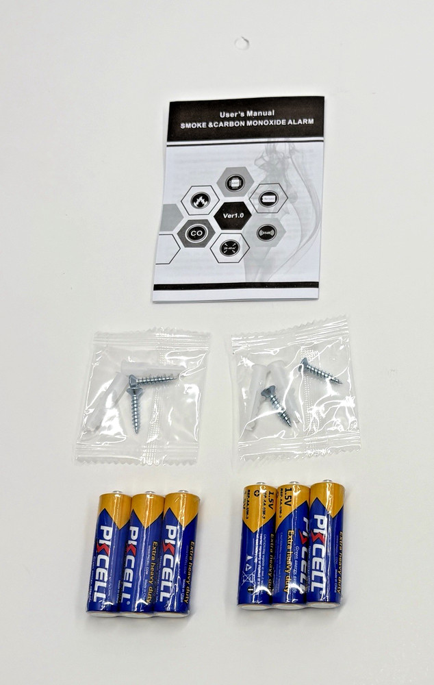 Household CO & Smoke Alam 2-Pack