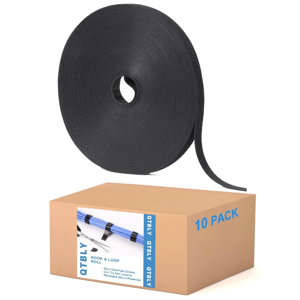 1/2in x 1,000ft Hook and Loop Roll | DoubleSided Strips, SelfGripping Straps ...