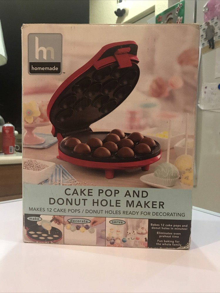 Homemade Cake Pop and Donut Hole Maker RED