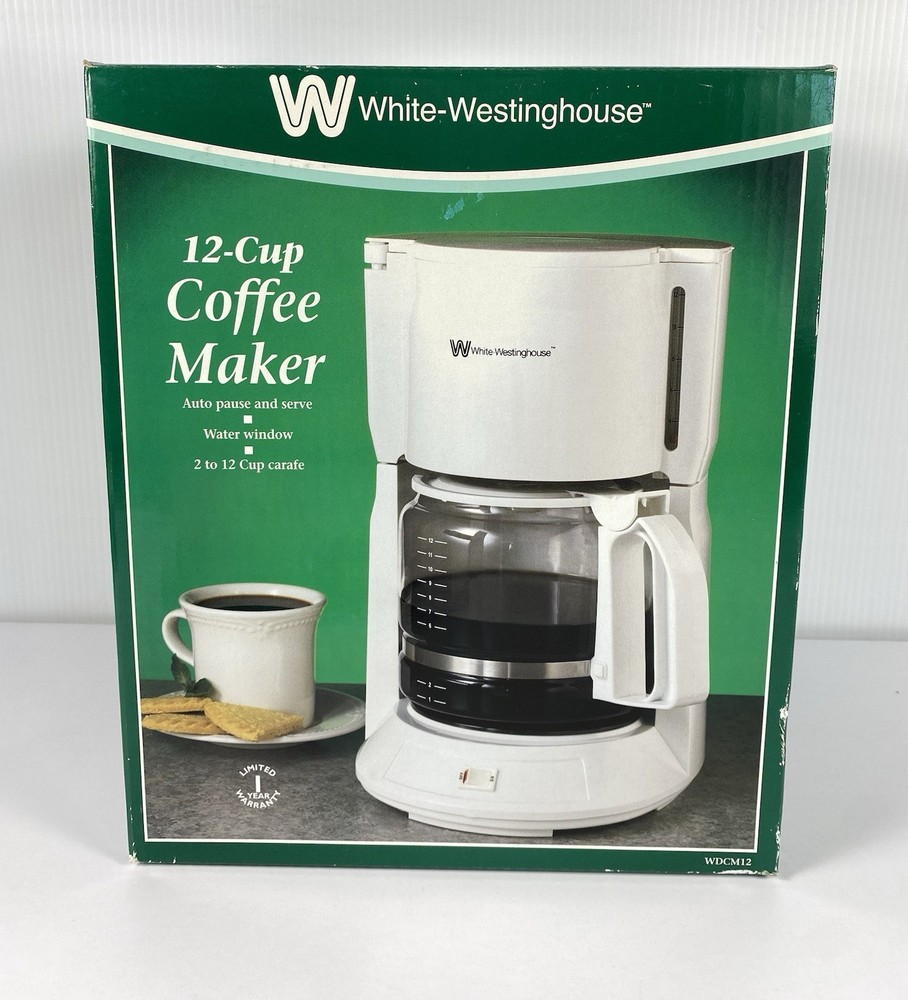 White-Westinghouse 12 Cup Automatic Drip Coffee Maker NOS