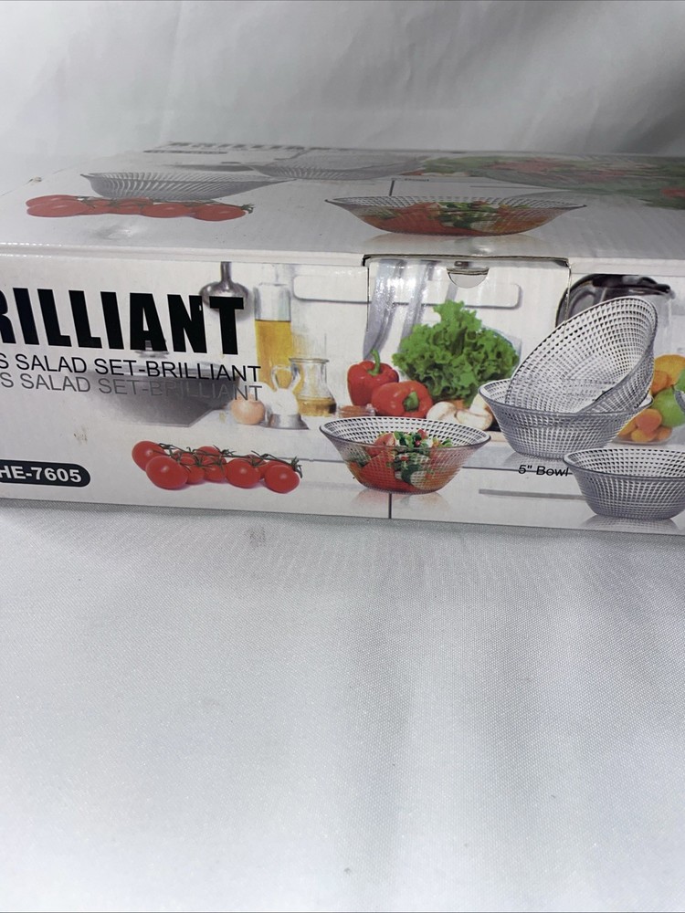 Brilliant Salad 5 Piece Set. New Open Box