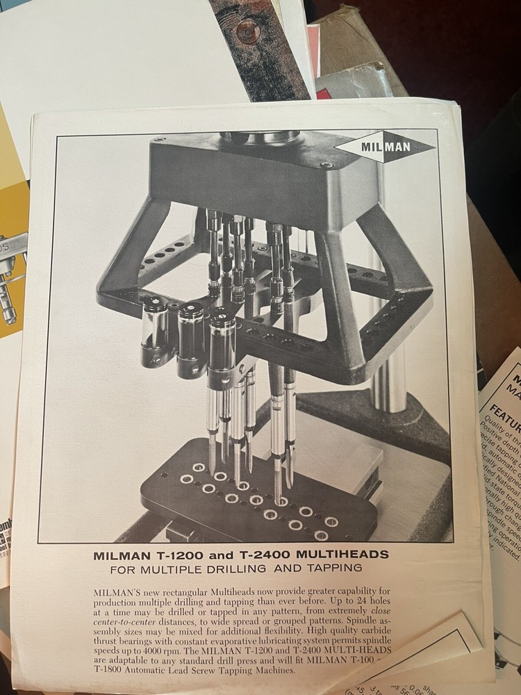 Milman Engineering Company Assorted Tool Brochures
