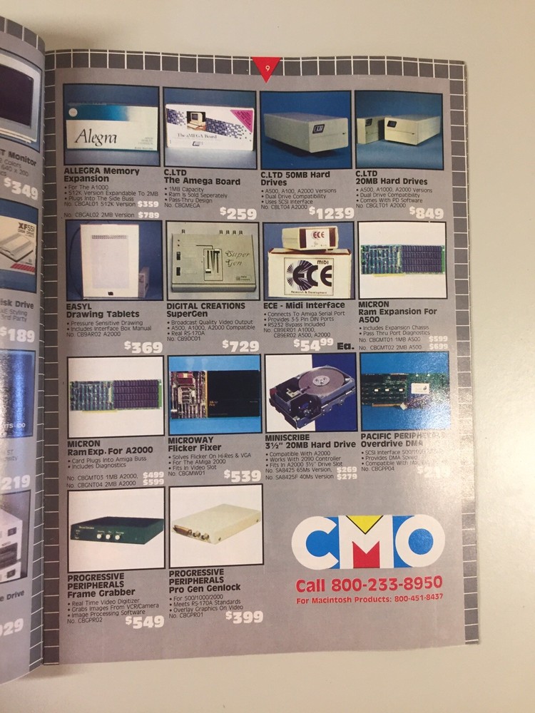Vintage CMO Microcomputer Peripheral Catalog