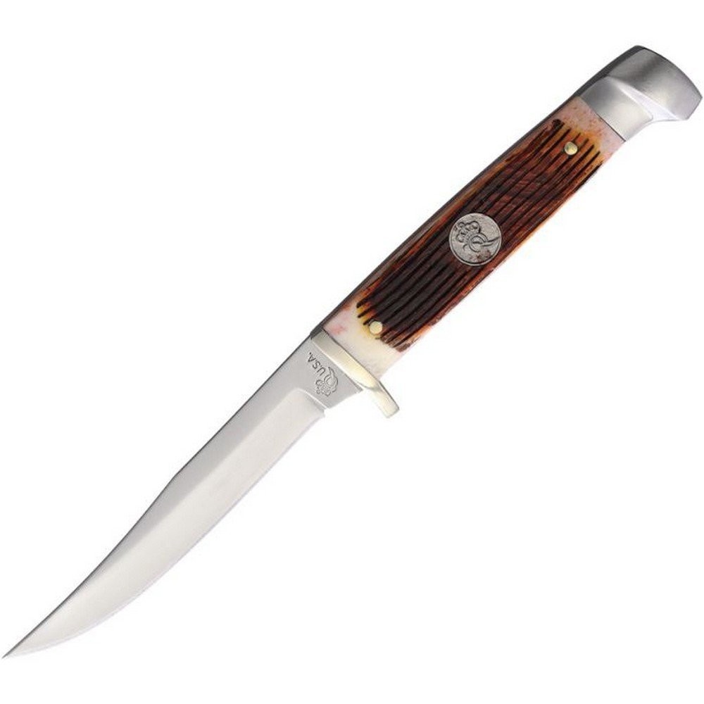 Queen Small Hunter Fixed Knife Stainless Blade Winterbottom Handle - QAWB63
