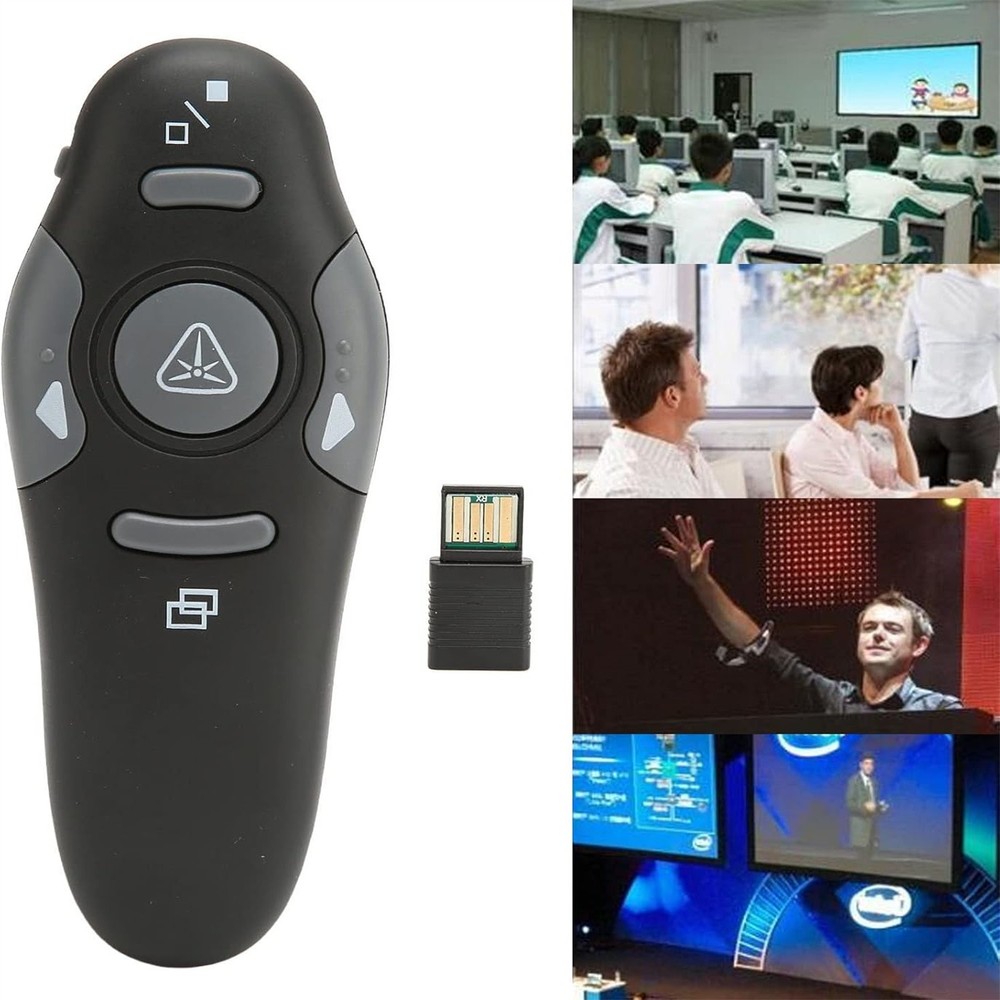 For PC Power point Presentation Remote Wireless Presenter Laser Pointer Clicker