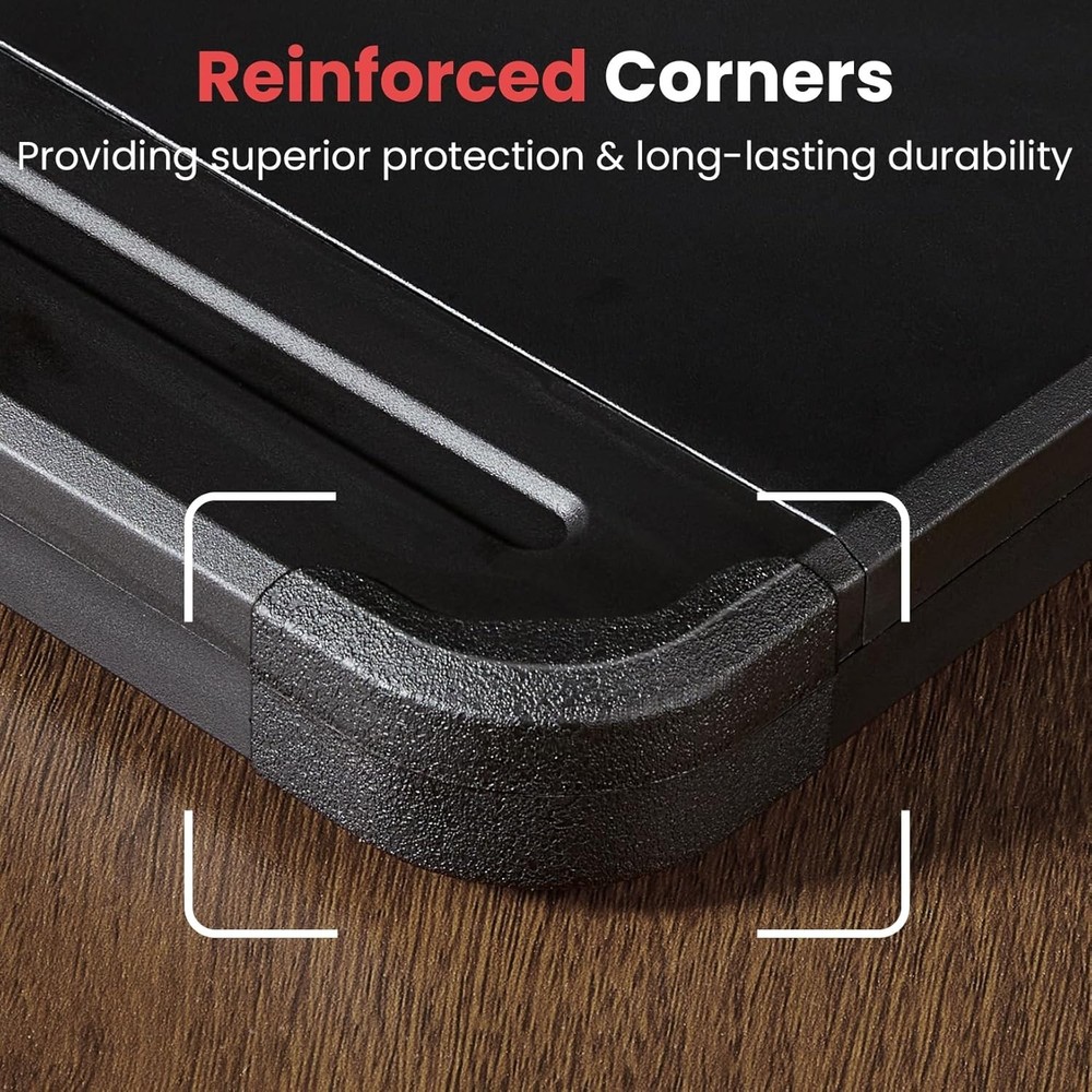 Reinforced Clipboard with Storage, Inner Plastic Folder Attached, Heavy Duty ...