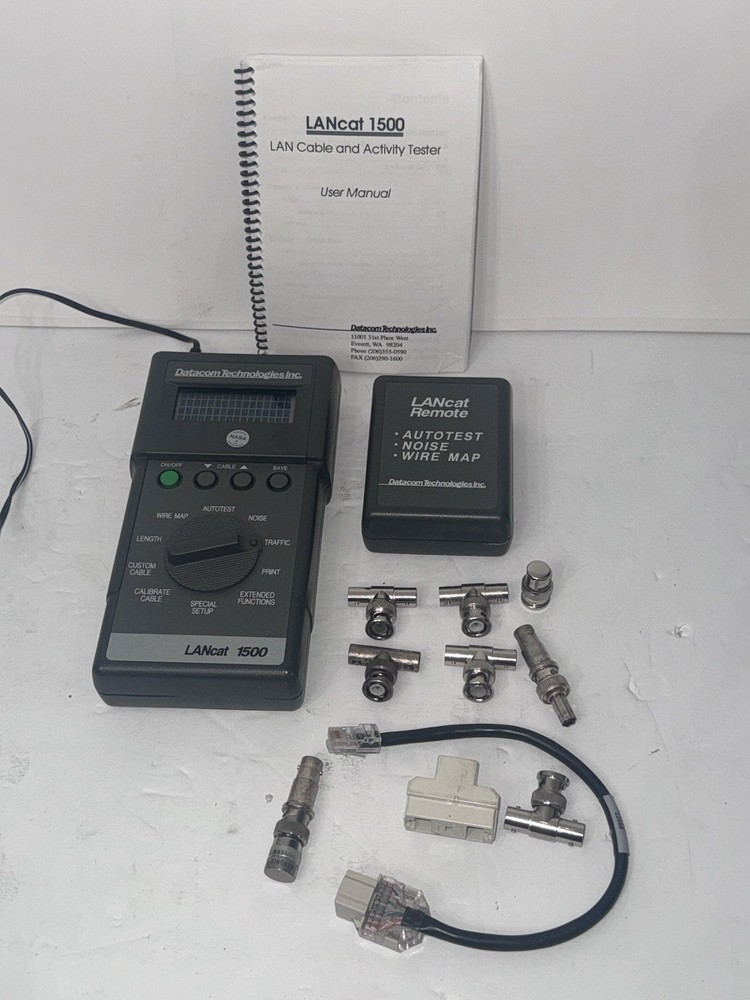 DATACOM TECHNOLOGIES LANcat 1500 INTERNET TESTING DEVICE ACTIVITY TESTER 52203