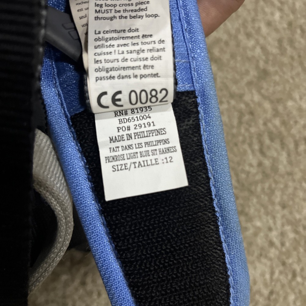 Black Diamond Primrose Sit Harness Size 12