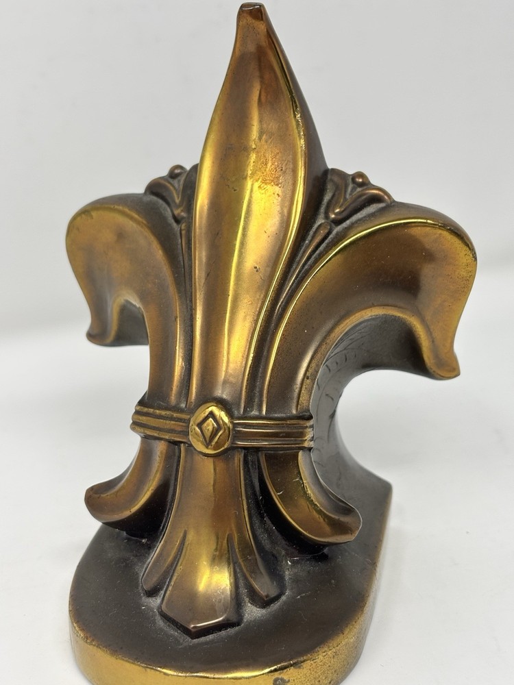 Fleur de Lis Book End Heavy