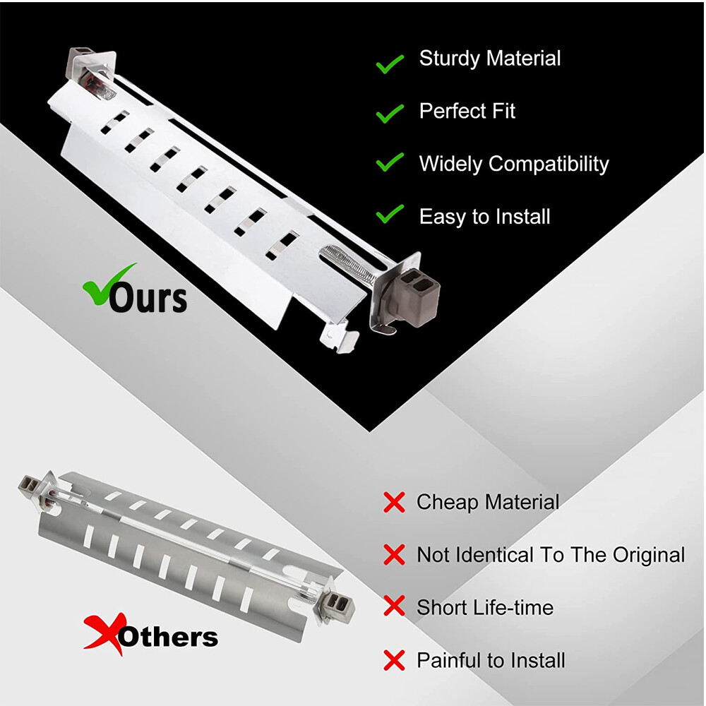 For GE Hotpoint Refrigerator Defrost Heater with Thermostat & Temperature Sensor