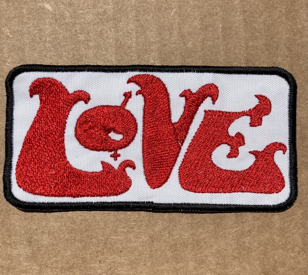 Love embroidered patch 60s Psychedelic Rock