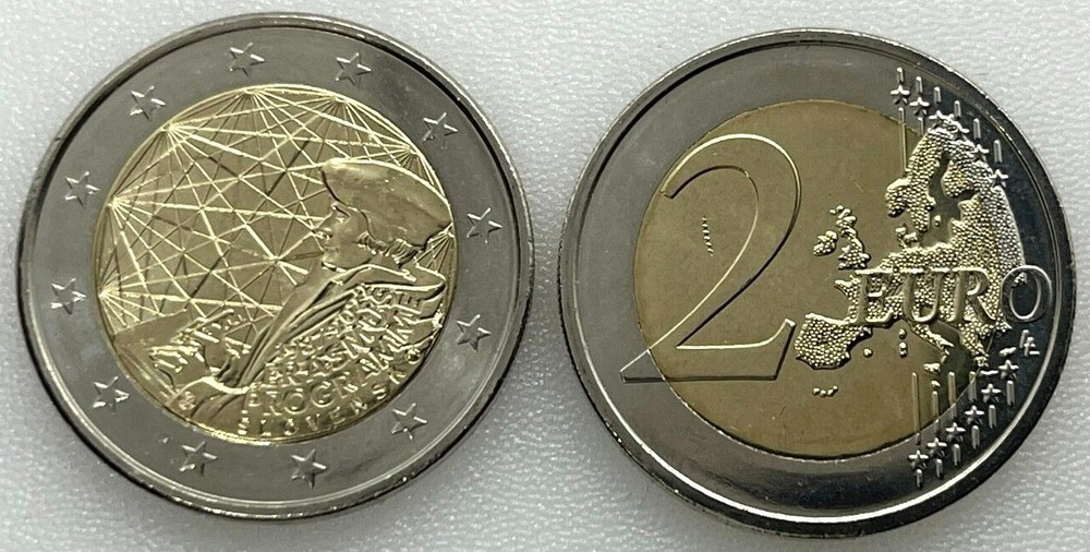 Commemorative €2 Coin Slovakia 2022 35 Years Erasmus Programme, UNC