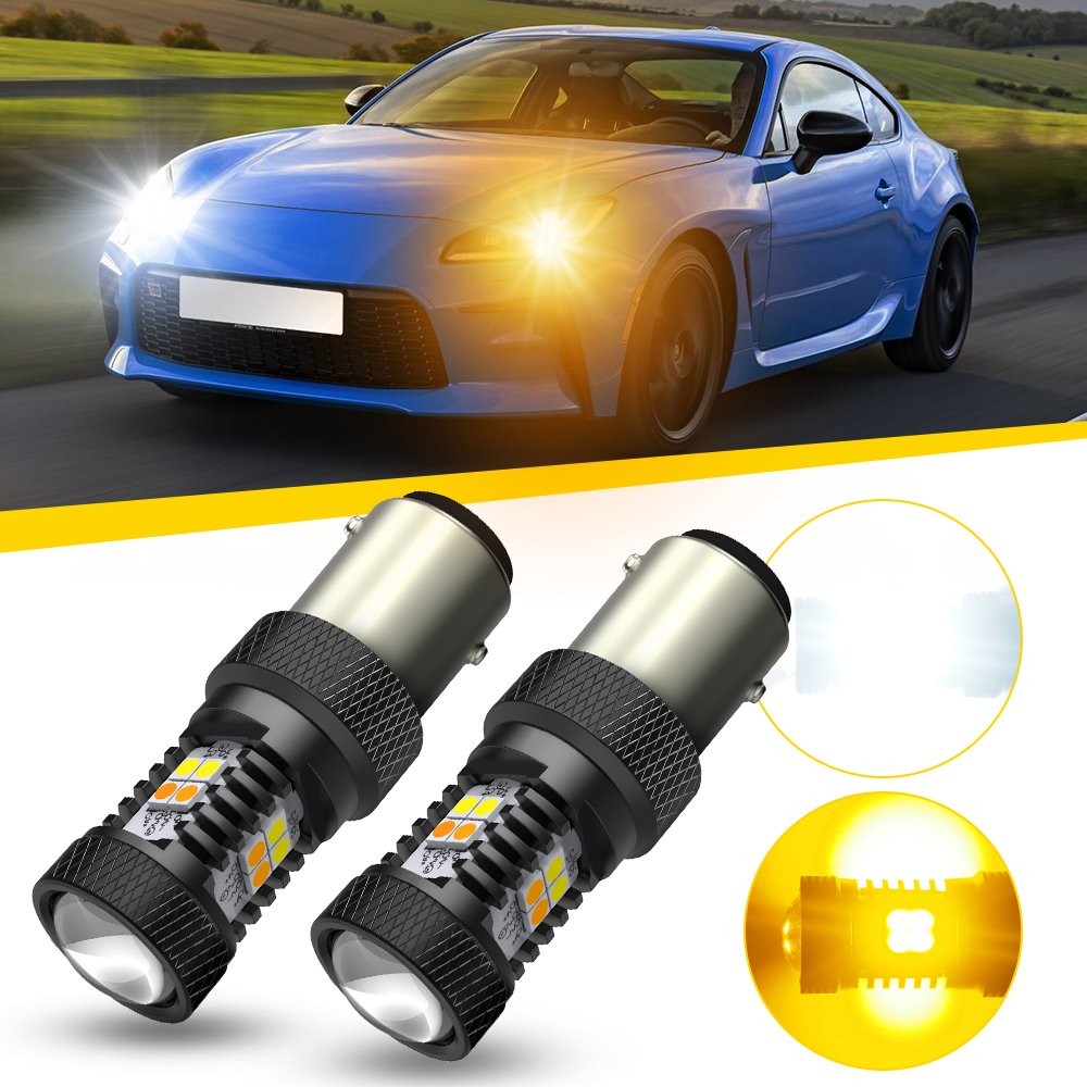 AUXITO 1157 Switchback LED Front Turn Signal Parking DRL Light Bulbs Error Free