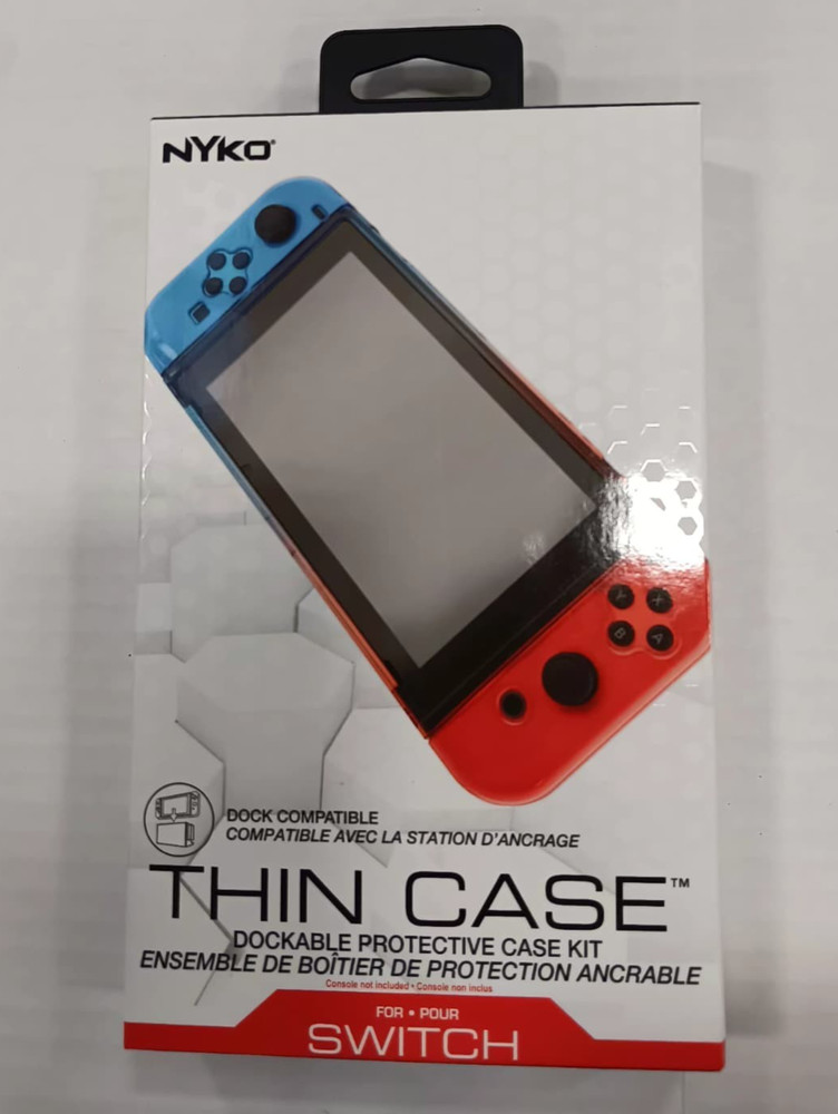 Nyko Thin Case Dockable Protective Case Kit for Switch Red/Blue